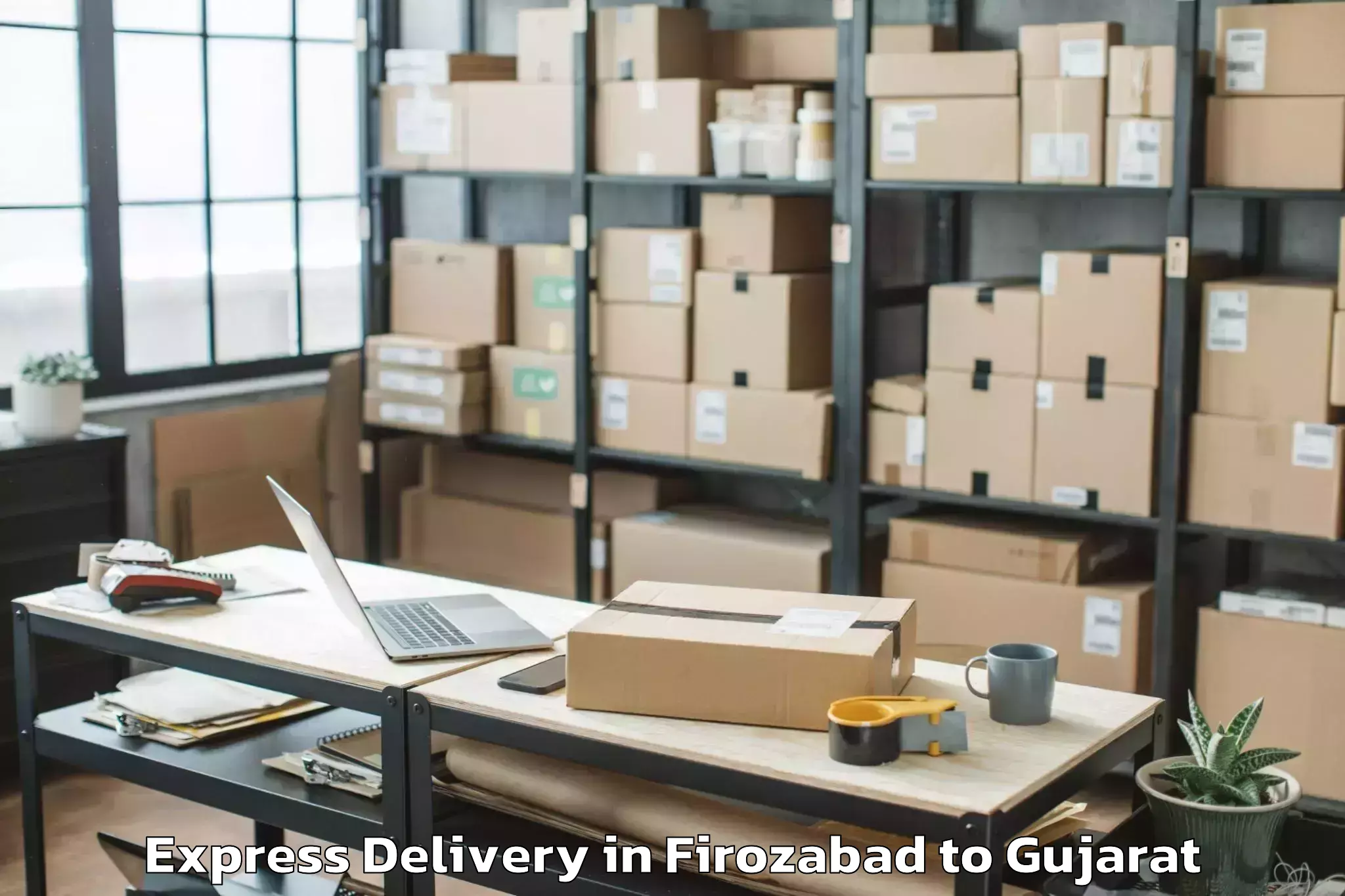 Leading Firozabad to Damnagar Express Delivery Provider